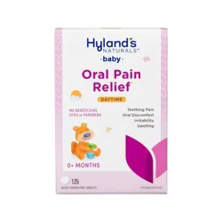 Hyland's Naturals Daytime Oral Pain Relief 125 Quick-Dissolving Tablets