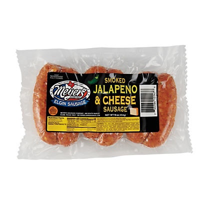 slide 1 of 1, Meyer's Smoked Jalapeno and Cheese Sausage, 16 oz