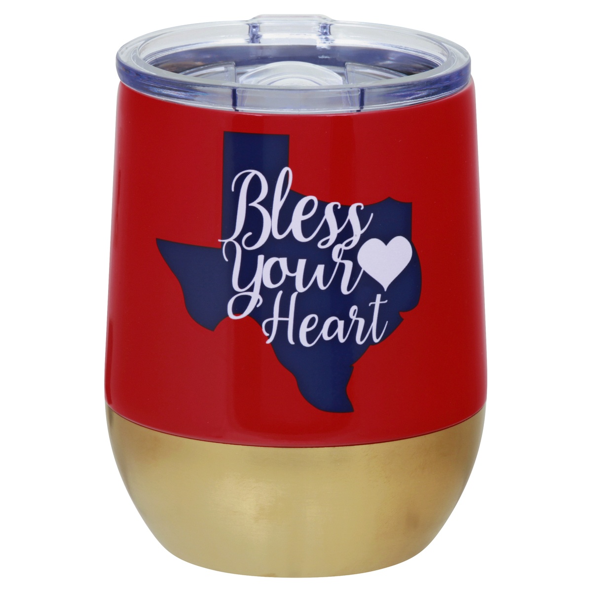 slide 1 of 1, Haven & Key Stainless Steel Texas Bless Your Heart Stemless Tumbler, 12 oz