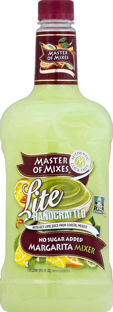 slide 2 of 2, Master of Mixes Lite Margarita Handcrafted Cocktail Mixer 59.2 fl oz, 59.2 fl oz