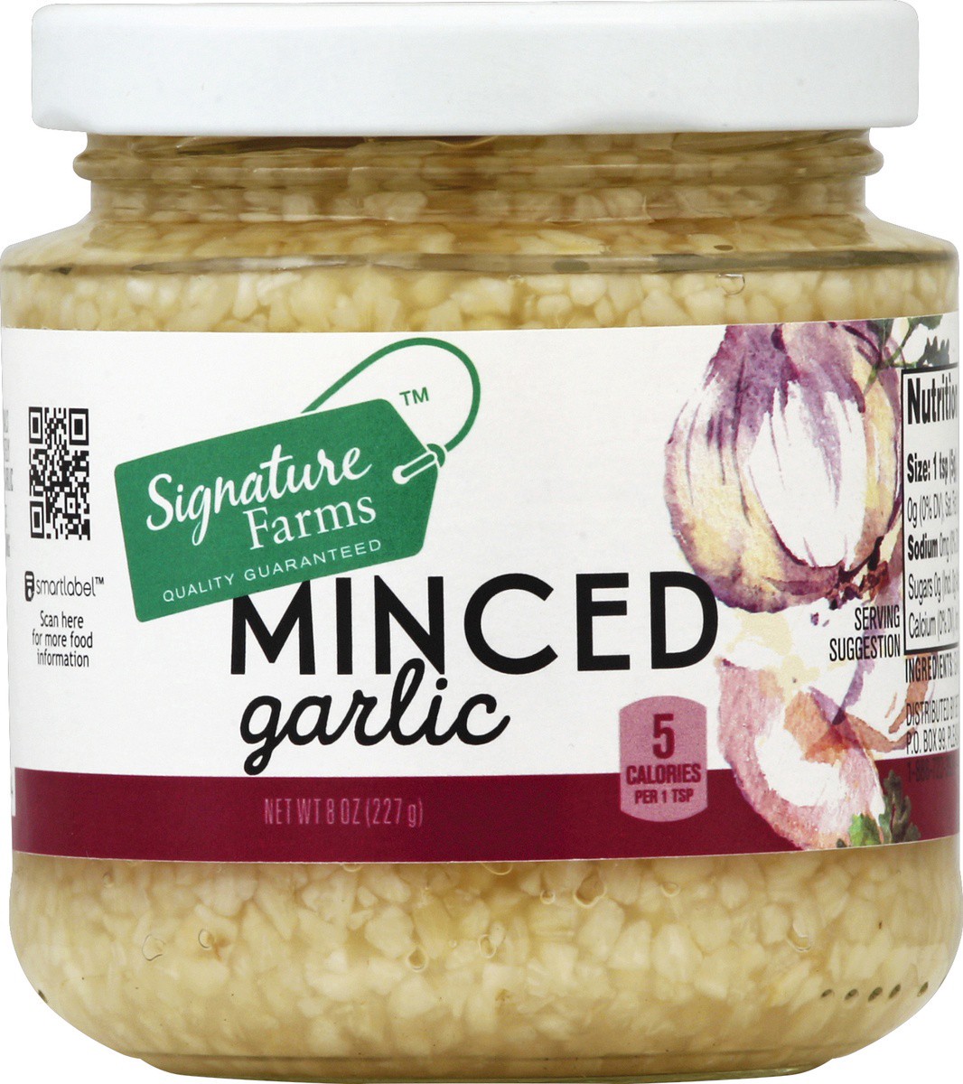 slide 2 of 2, Signature Kitchens Minced Garlic, 8 oz