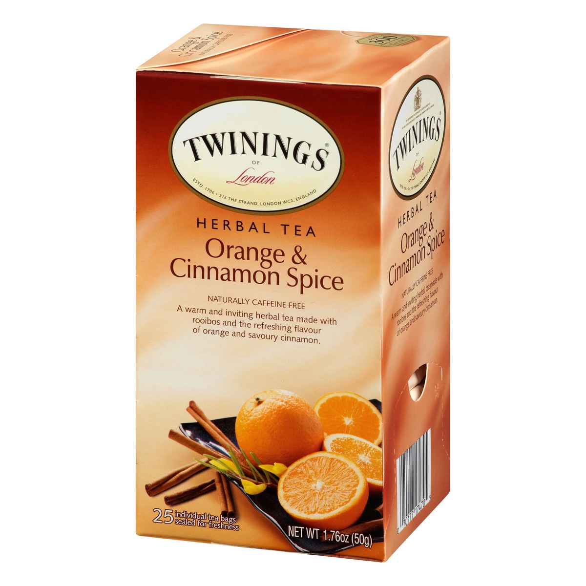 slide 3 of 16, Twinings Bags Orange & Cinnamon Spice Herbal Tea 25 25, 25 ct