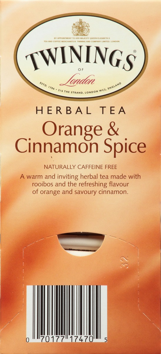 slide 14 of 16, Twinings Bags Orange & Cinnamon Spice Herbal Tea 25 25, 25 ct