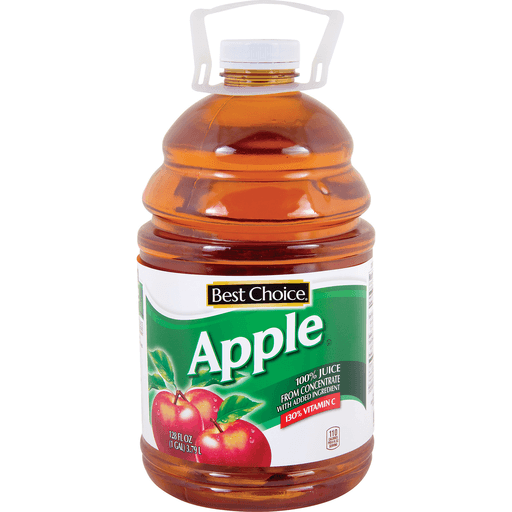 slide 1 of 1, Best Choice 100% Apple Juice, 128 fl oz