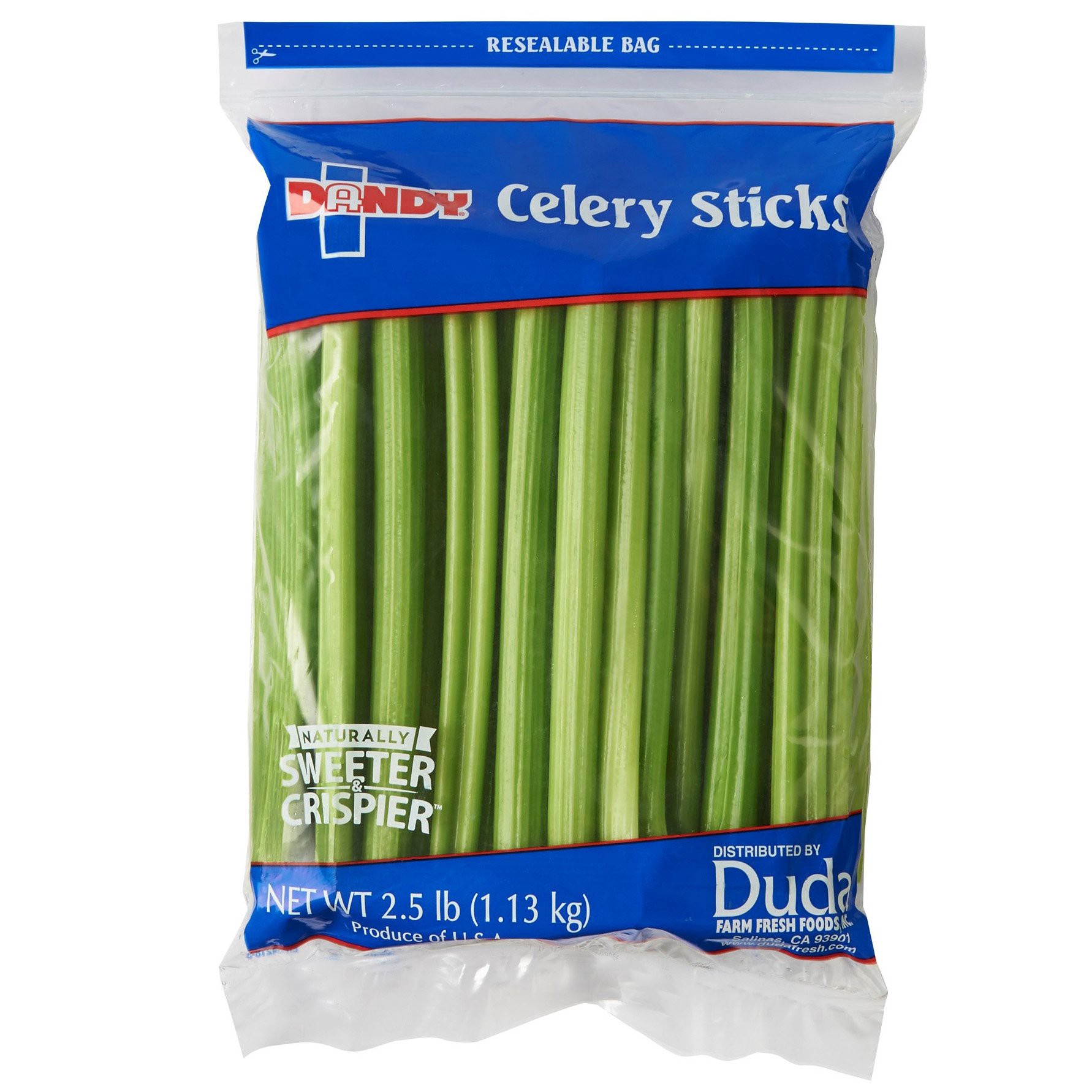 slide 1 of 1, Dandy Celery Sticks, 2.5 lb bag