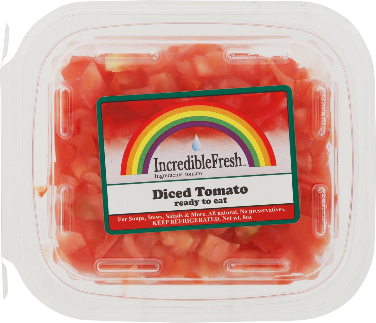 slide 6 of 9, IncredibleFresh Diced Tomato 8 oz, 8 oz