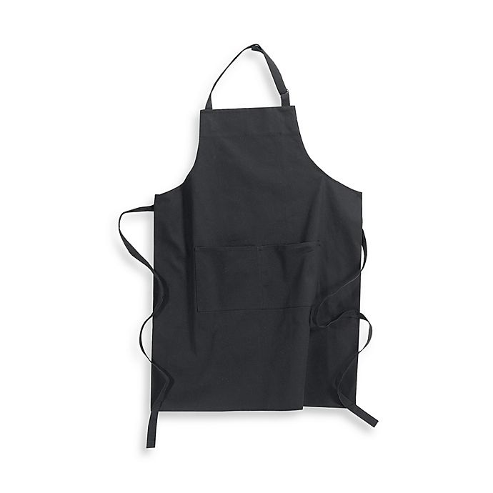 slide 1 of 1, Kitchensmart Solid Apron - Black, 1 ct