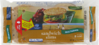 slide 1 of 1, Kroger Multigrain Sandwich Slims, 12 oz