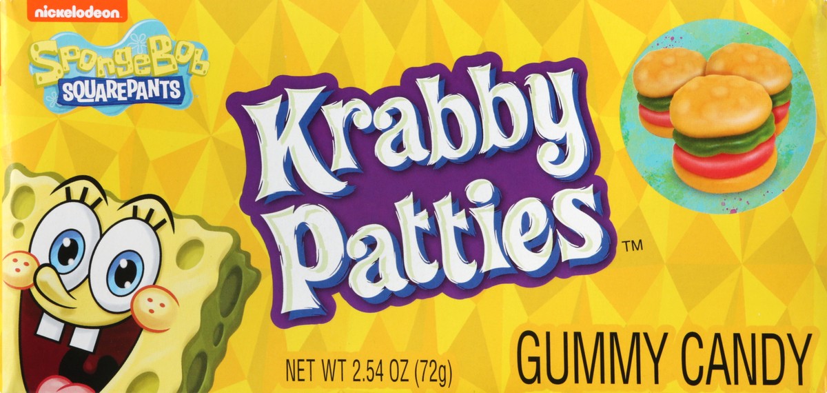 slide 13 of 13, Krabby Patties Spongebob Squarepants Gummy Candy 2.54 oz, 2.54 oz