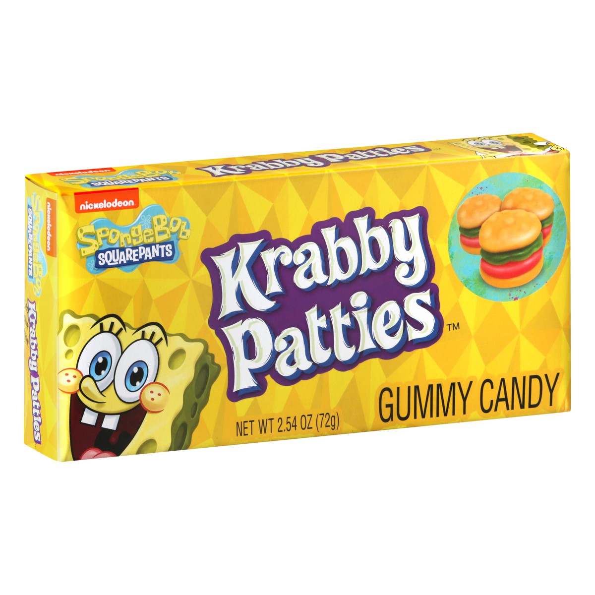 slide 4 of 13, Krabby Patties Spongebob Squarepants Gummy Candy 2.54 oz, 2.54 oz