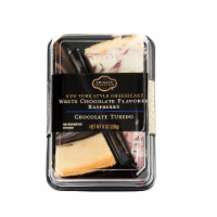 slide 1 of 4, Private Selection White Chocolate Raspberry Tuxedo Cheesecake Slices, 8 oz