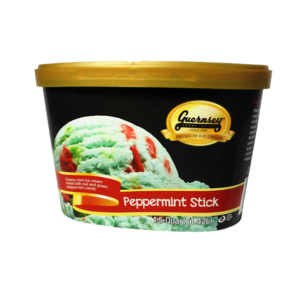 slide 1 of 1, Guernsey Farms Dairy Peppermint Stick Ice Cream, 48 oz