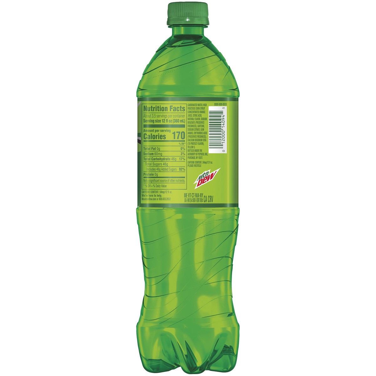 slide 2 of 8, Mountain Dew Soda - 1.25 liter, 1.25 liter