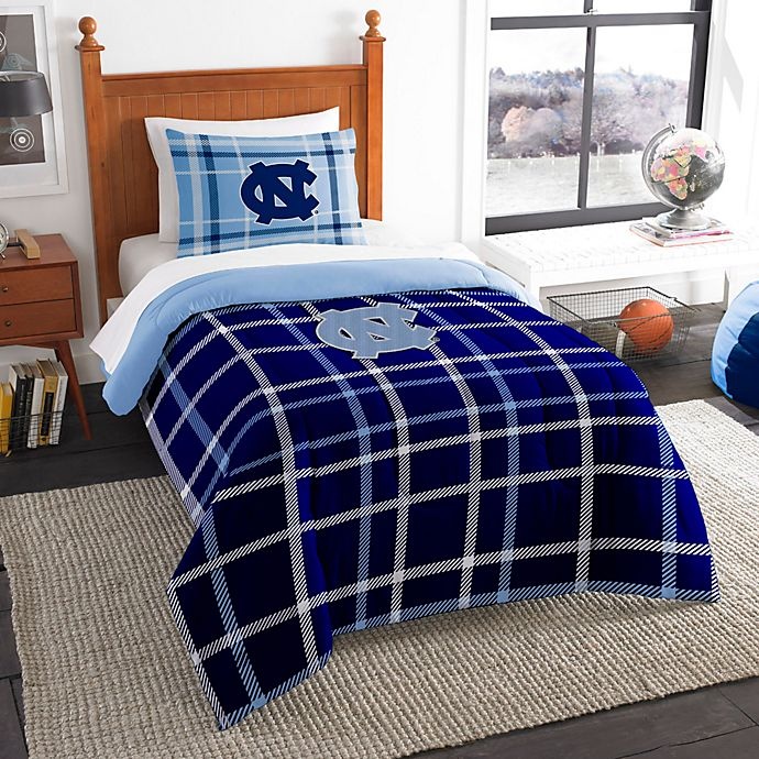 slide 1 of 1, NCAA University of North Carolina Twin Embroidered Comforter Set, 1 ct