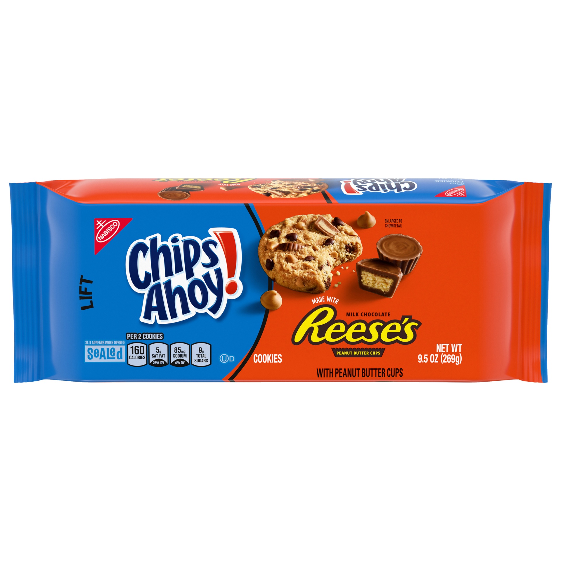 slide 1 of 1, Chips Ahoy! Chocolate Chip and Peanut Butter Cup Cookies - 9.5oz, 9.5 oz