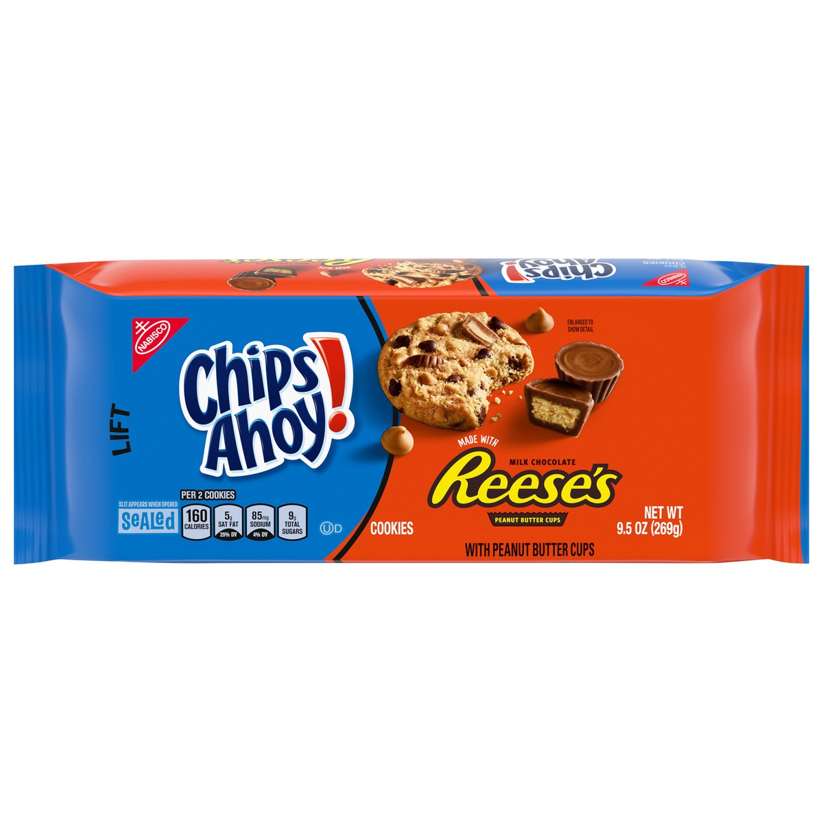 slide 11 of 14, CHIPS AHOY! Reese''s Peanut Butter Cup Chocolate Chip Cookies, 9.5 oz, 9.5 oz