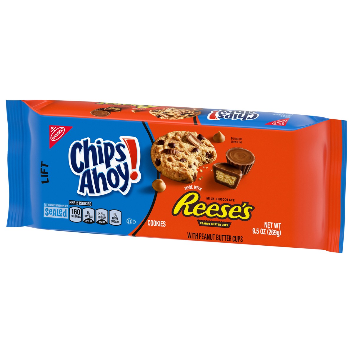 slide 12 of 14, CHIPS AHOY! Reese''s Peanut Butter Cup Chocolate Chip Cookies, 9.5 oz, 9.5 oz