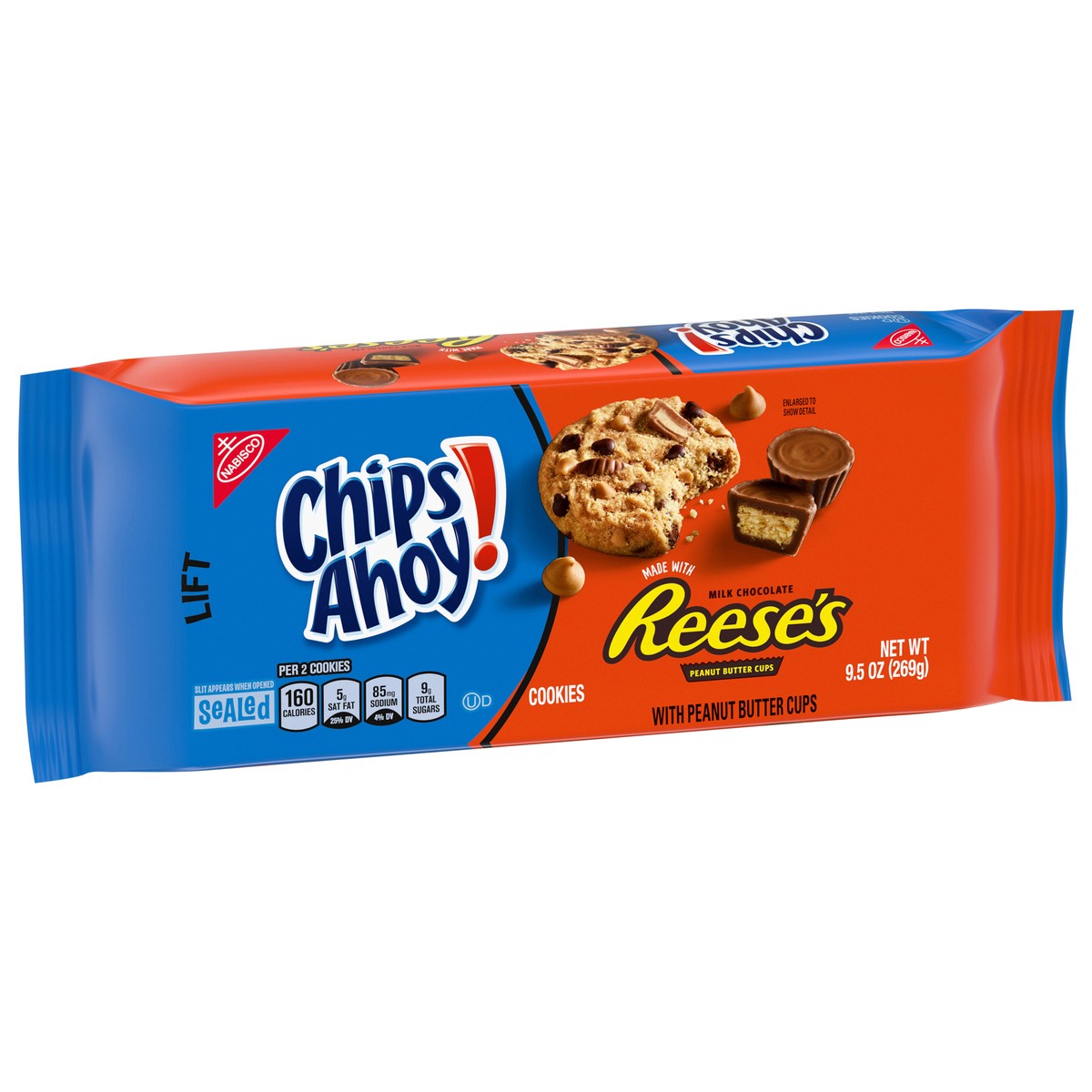 slide 8 of 14, CHIPS AHOY! Reese''s Peanut Butter Cup Chocolate Chip Cookies, 9.5 oz, 9.5 oz