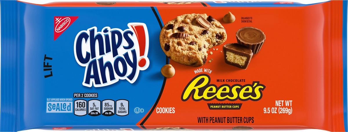 slide 3 of 14, CHIPS AHOY! Reese''s Peanut Butter Cup Chocolate Chip Cookies, 9.5 oz, 9.5 oz