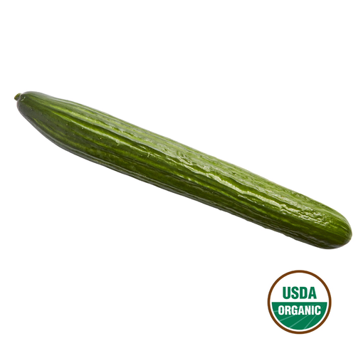 slide 1 of 1, organic English cucumber, 1 ct