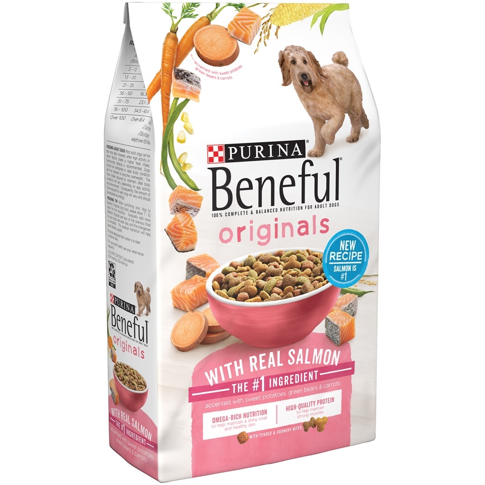 slide 1 of 1, Purina Beneful Originals With Real Salmon Dog Food, 3.5 lb