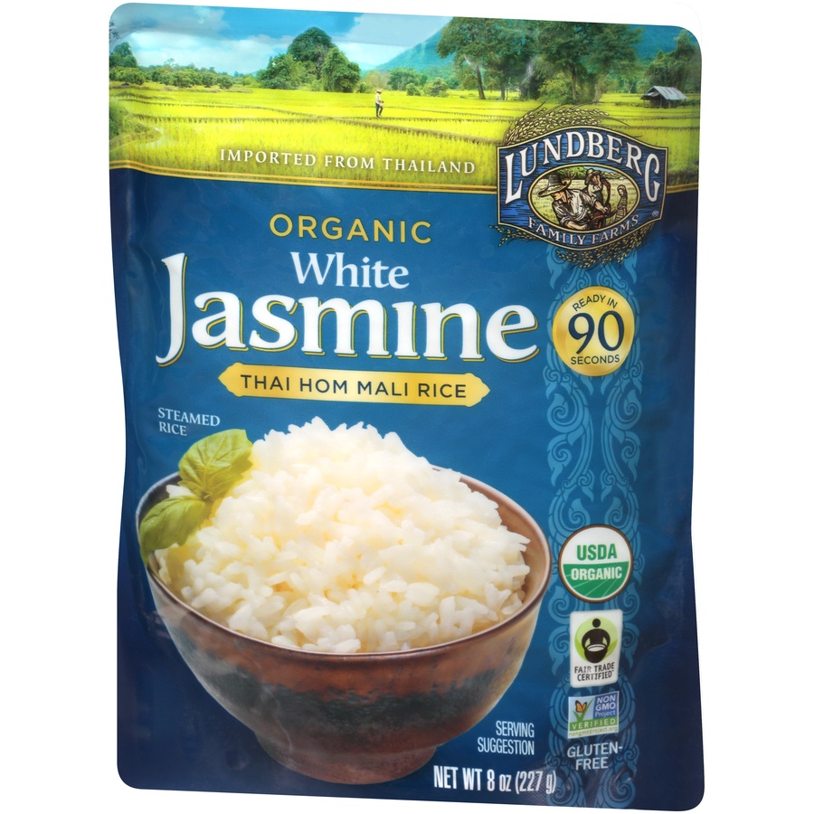 slide 3 of 8, Lundberg Family Farms Organic White Jasmine Thai Hom Mali Rice, 