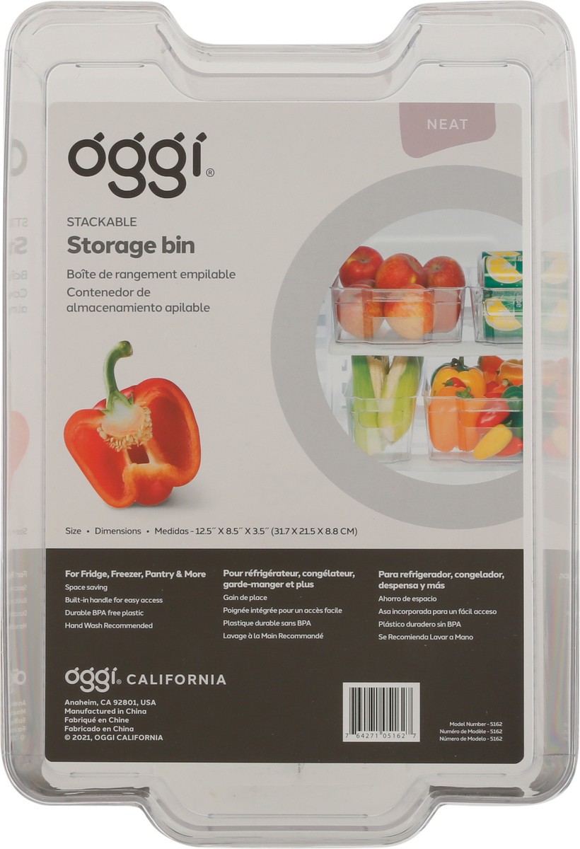 slide 8 of 9, Oggi Neat Stackable Storage Bin 1 ea, 1 ct