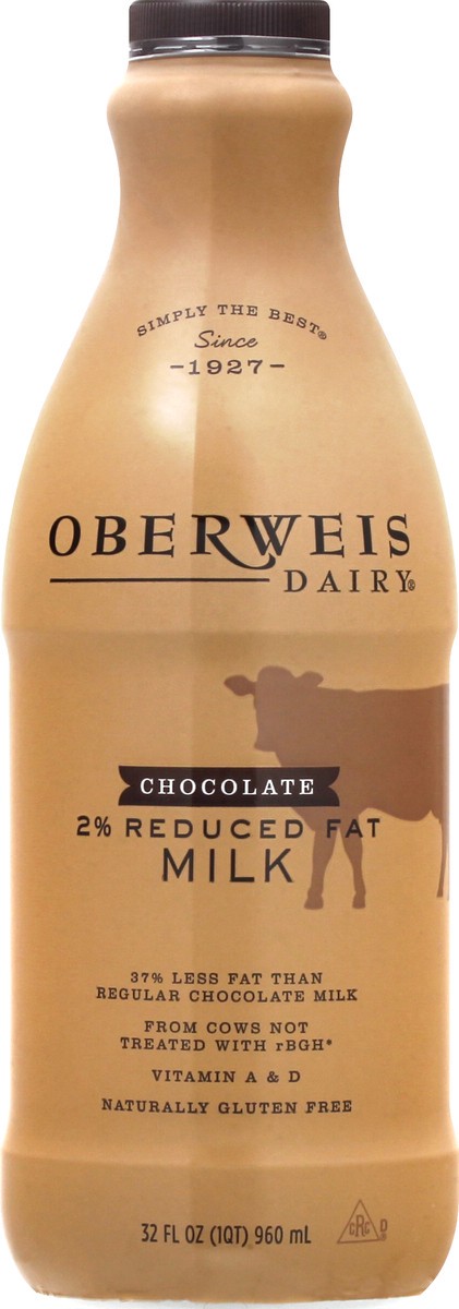 slide 4 of 13, Oberweis 2% Reduced Fat Chocolate Milk 32 oz, 32 oz