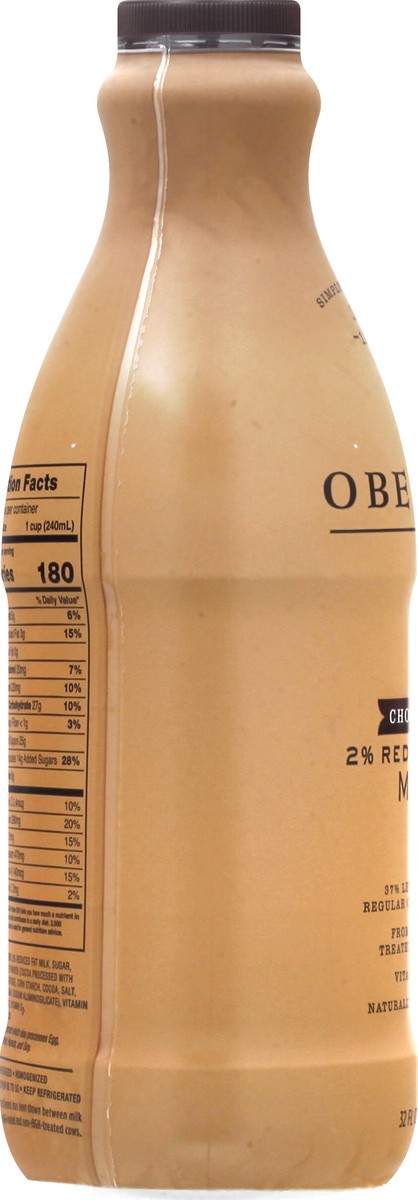 slide 6 of 13, Oberweis 2% Reduced Fat Chocolate Milk 32 oz, 32 oz