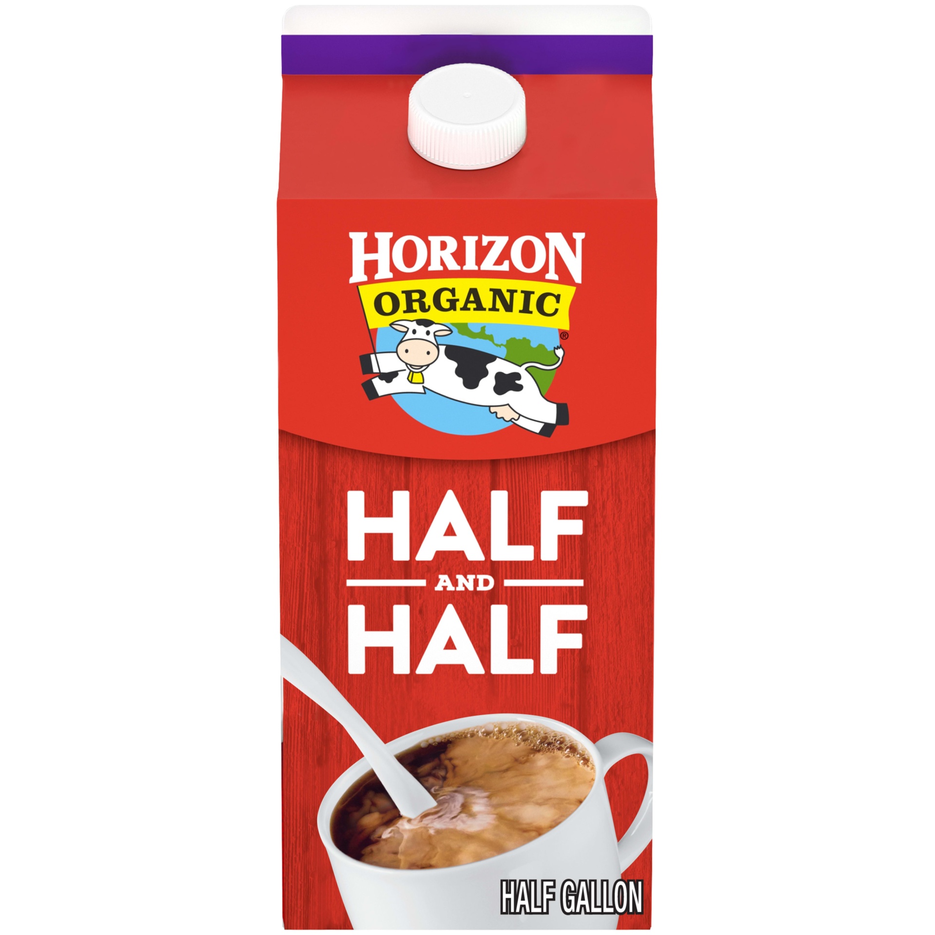 slide 1 of 1, Horizon Organic Half & Half, Half Gallon, 64 fl oz