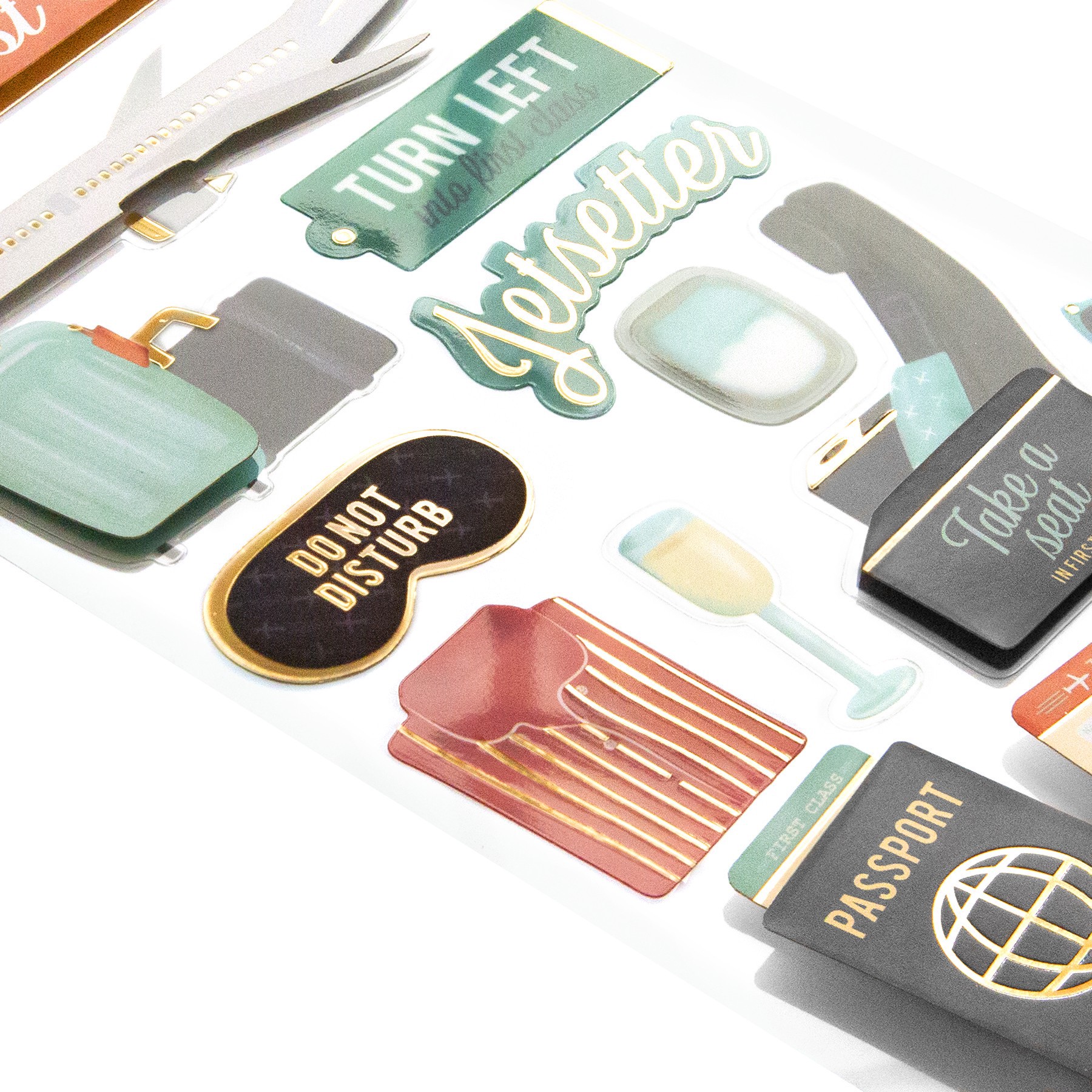 slide 2 of 5, First Class Dimensional Stickers By Recollections, 3.875 in x 7 in