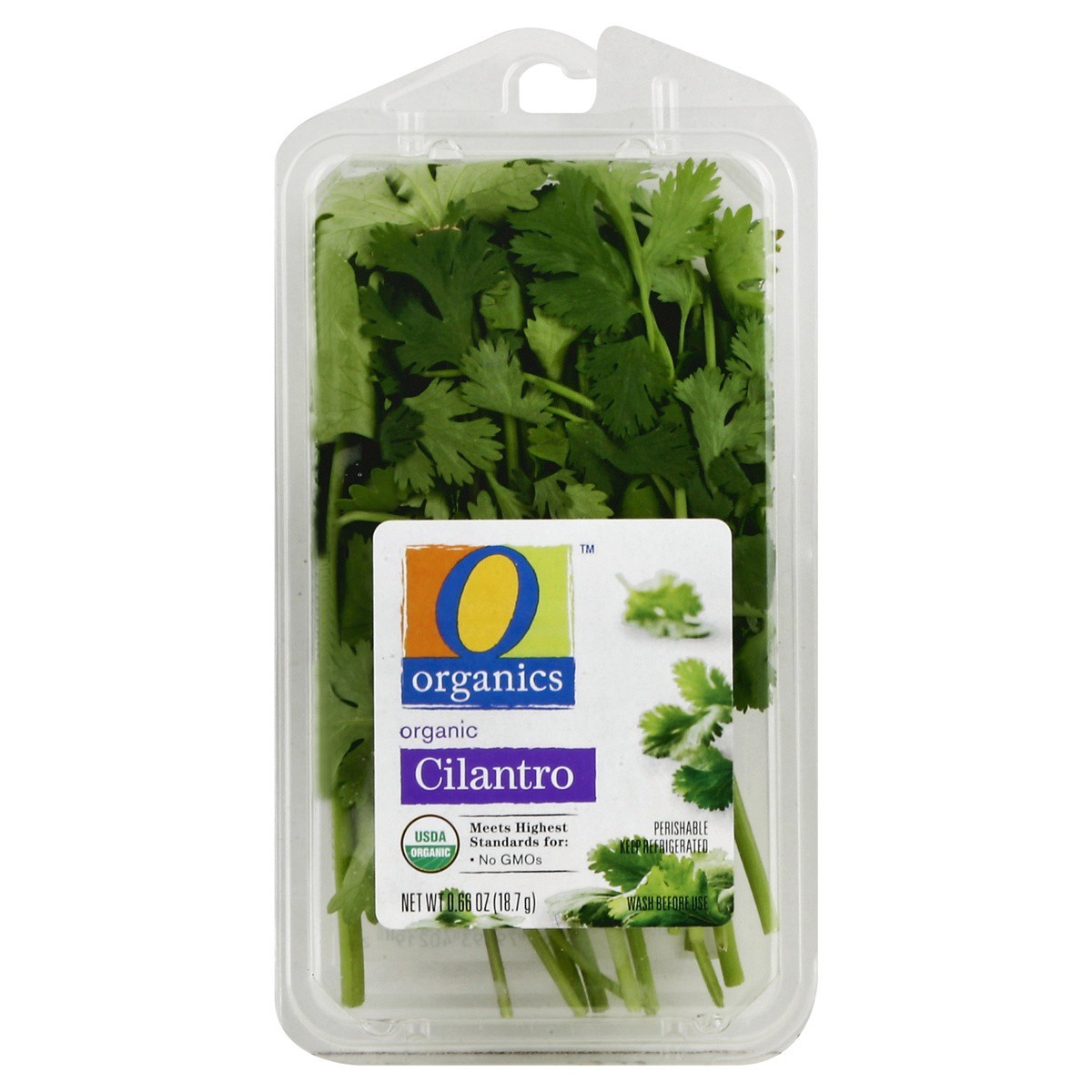 slide 1 of 3, O Organics Organic Cilantro, 0.68 oz