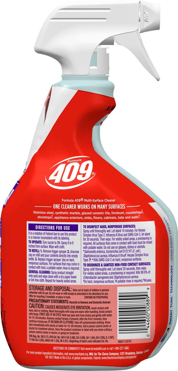 slide 2 of 6, Formula 409 Powerful All Purpose Cleaner Spray Bottle, 32 oz