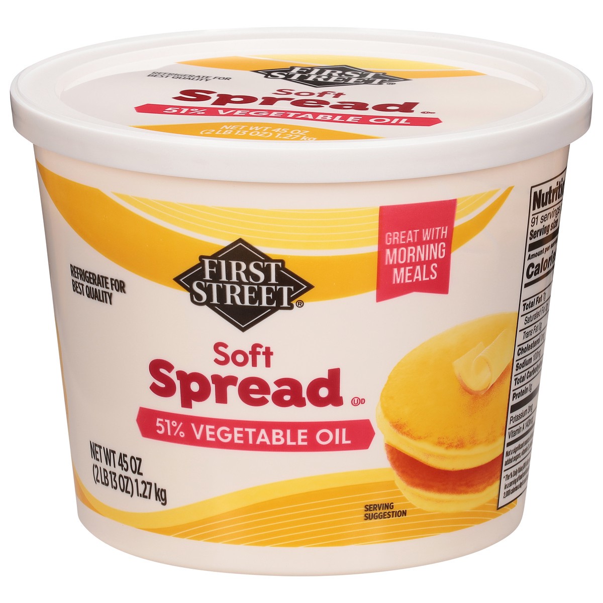slide 4 of 4, First Street Soft Spread, 45 oz