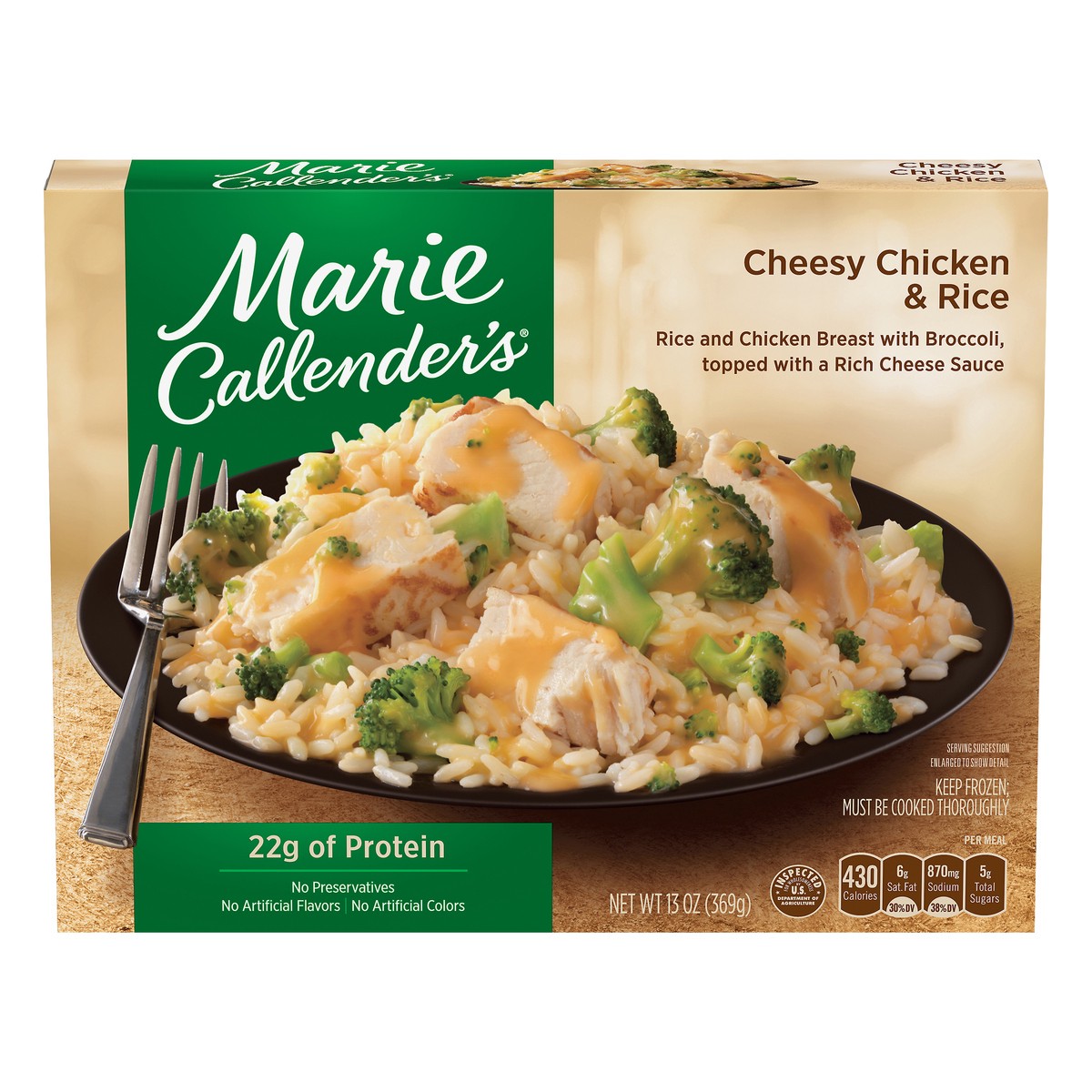 slide 1 of 2, Marie Callender's Cheesy Chicken & Rice 13 oz, 13 oz