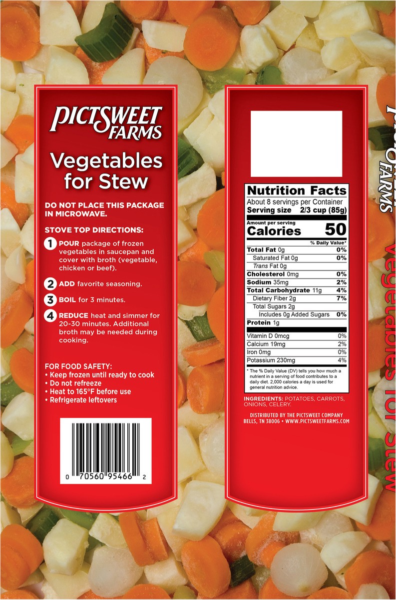 slide 6 of 7, PictSweet Vegetables for Stew, 24 oz