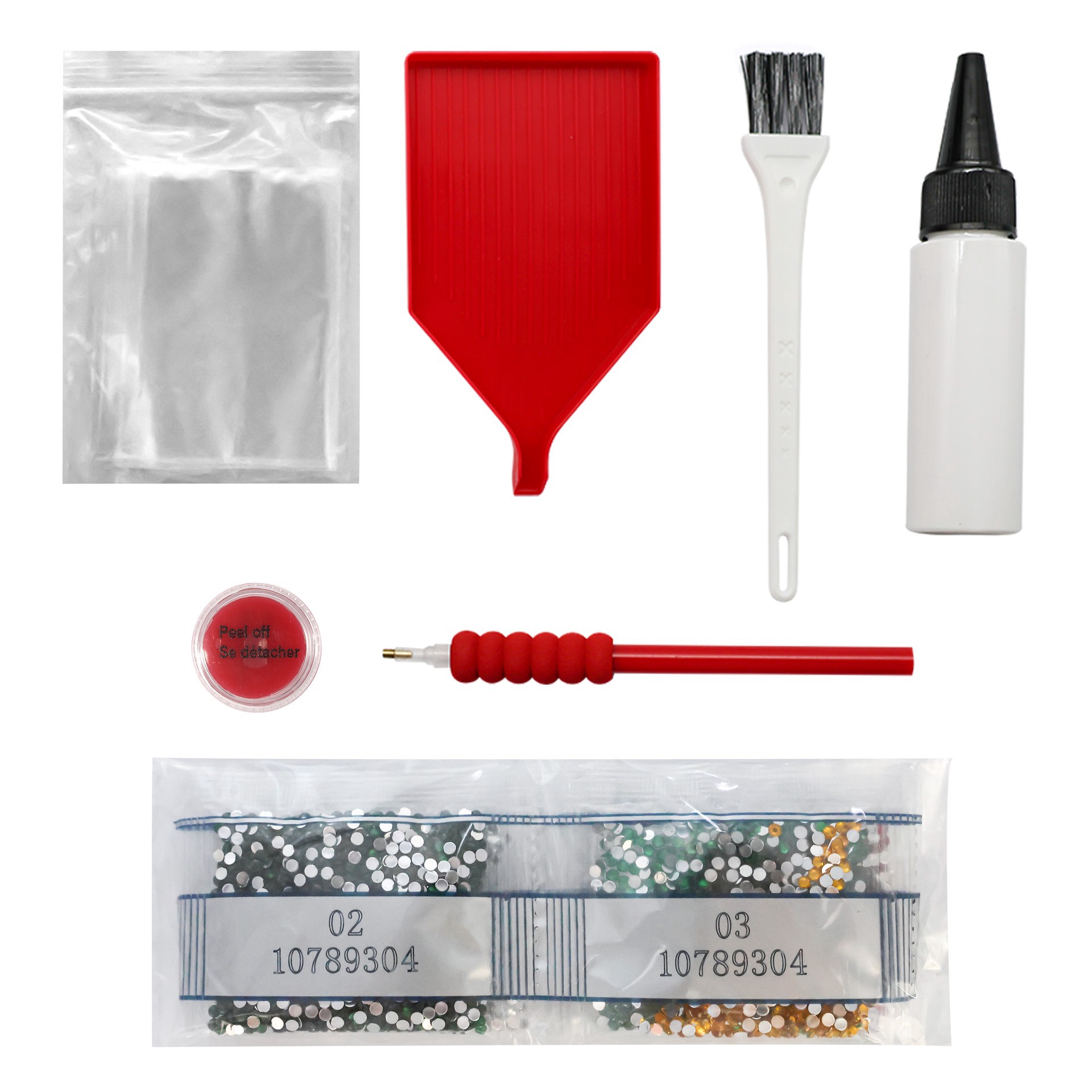 slide 3 of 4, 3d Christmas Tree Led Diamond Art Kit By Make Market, 4.4 in x 4.4 in x 5.8 in