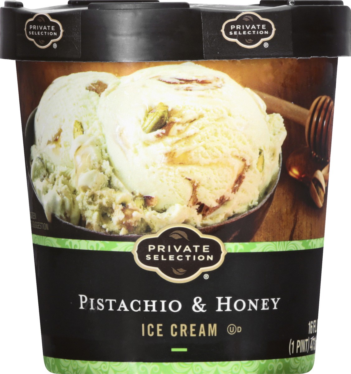 slide 10 of 12, Private Selection Pistachio & Honey Ice Cream 16 oz, 16 oz