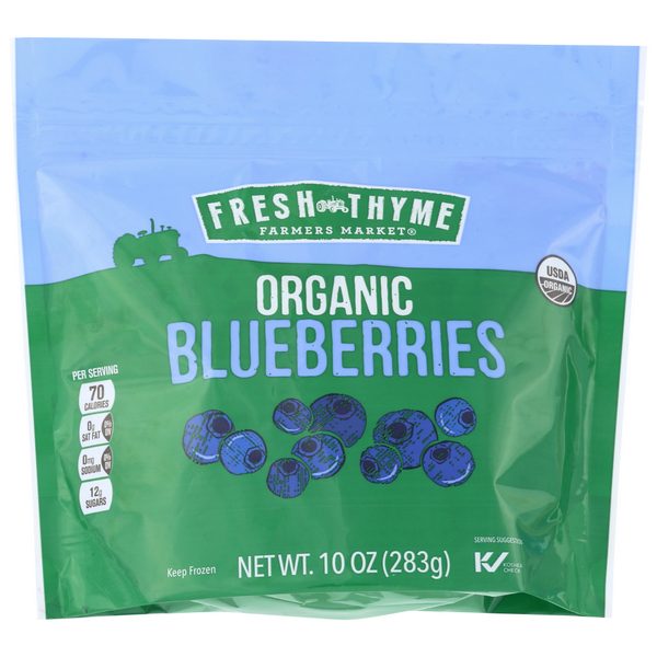 slide 1 of 1, Fresh Thyme Farmers Market Organic Blueberries, 10 oz
