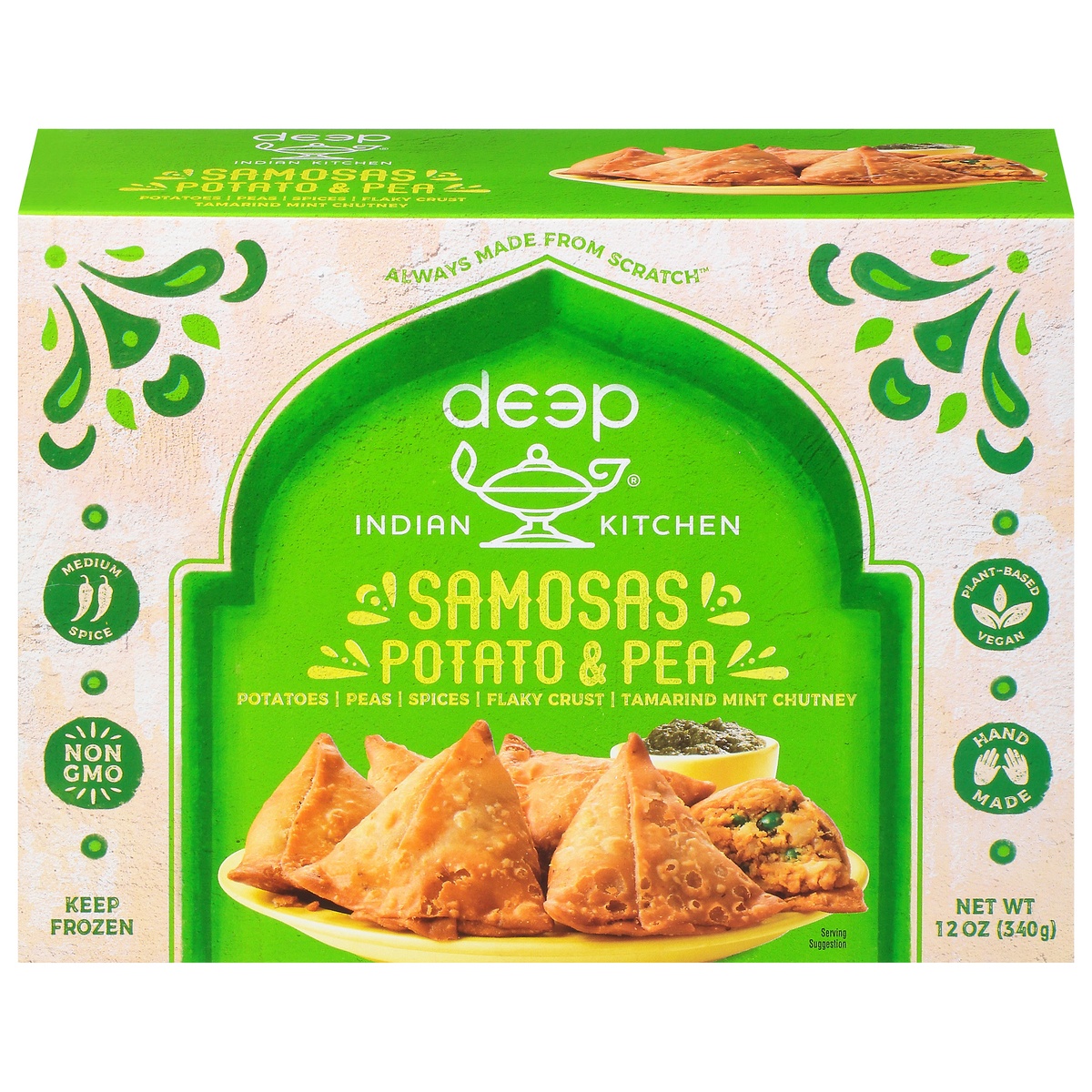 slide 1 of 1, Deep Foods Samosa With Chutney, 11 oz