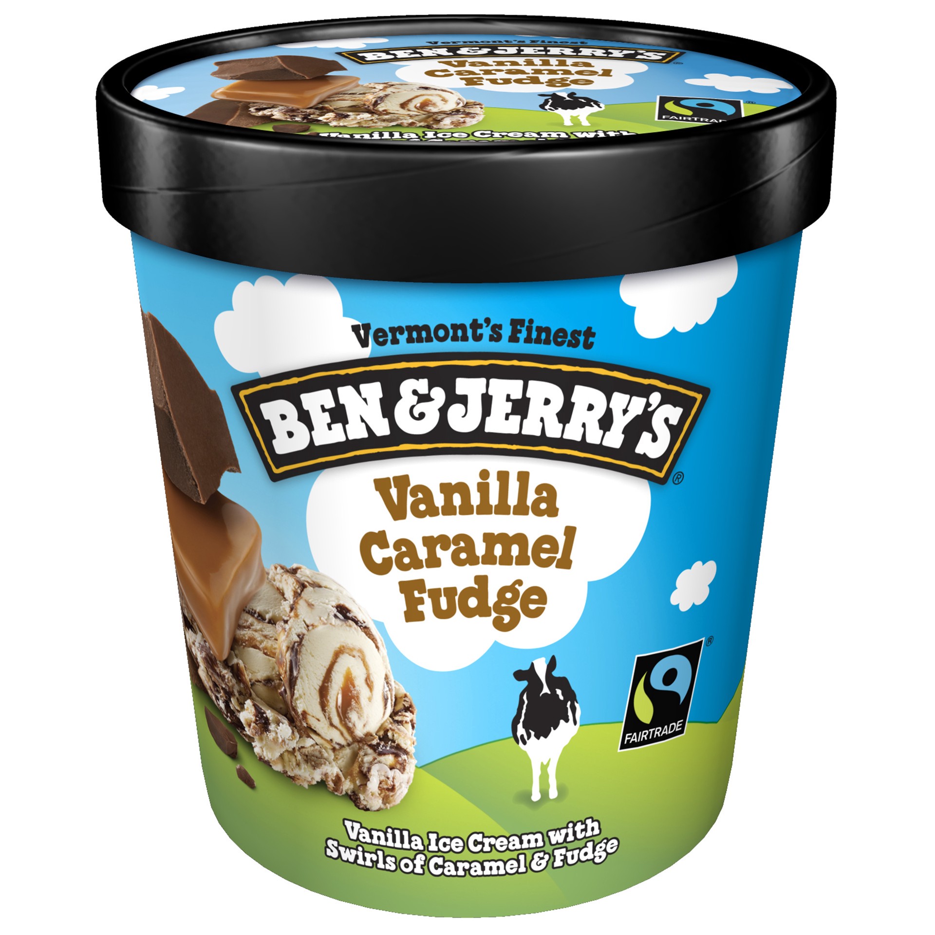 slide 3 of 4, Ben & Jerry's Ice Cream Vanilla Caramel Fudge, 16 oz, 16 oz