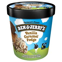 Ben & Jerry's Ice Cream Vanilla Caramel Fudge 16 oz