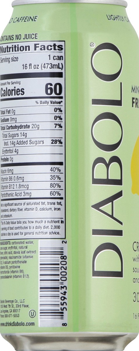 slide 2 of 5, Diabolo Soda - 16 fl oz, 16 oz