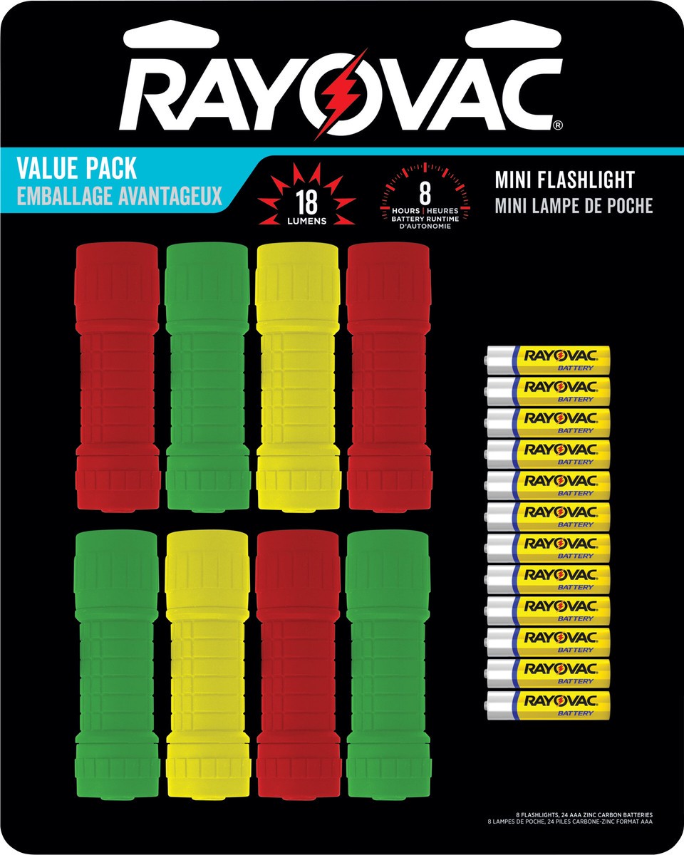 slide 6 of 6, Rayovac 9 LED Mini Flashlight, 3 AAA Batteries Included, 1 cnt