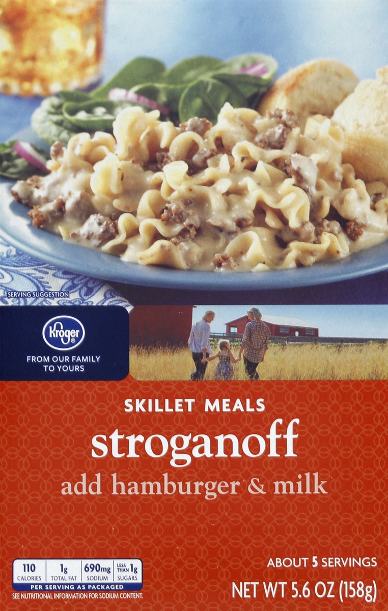 slide 3 of 5, Kroger Skillet Meals - Stroganoff, 5.6 oz