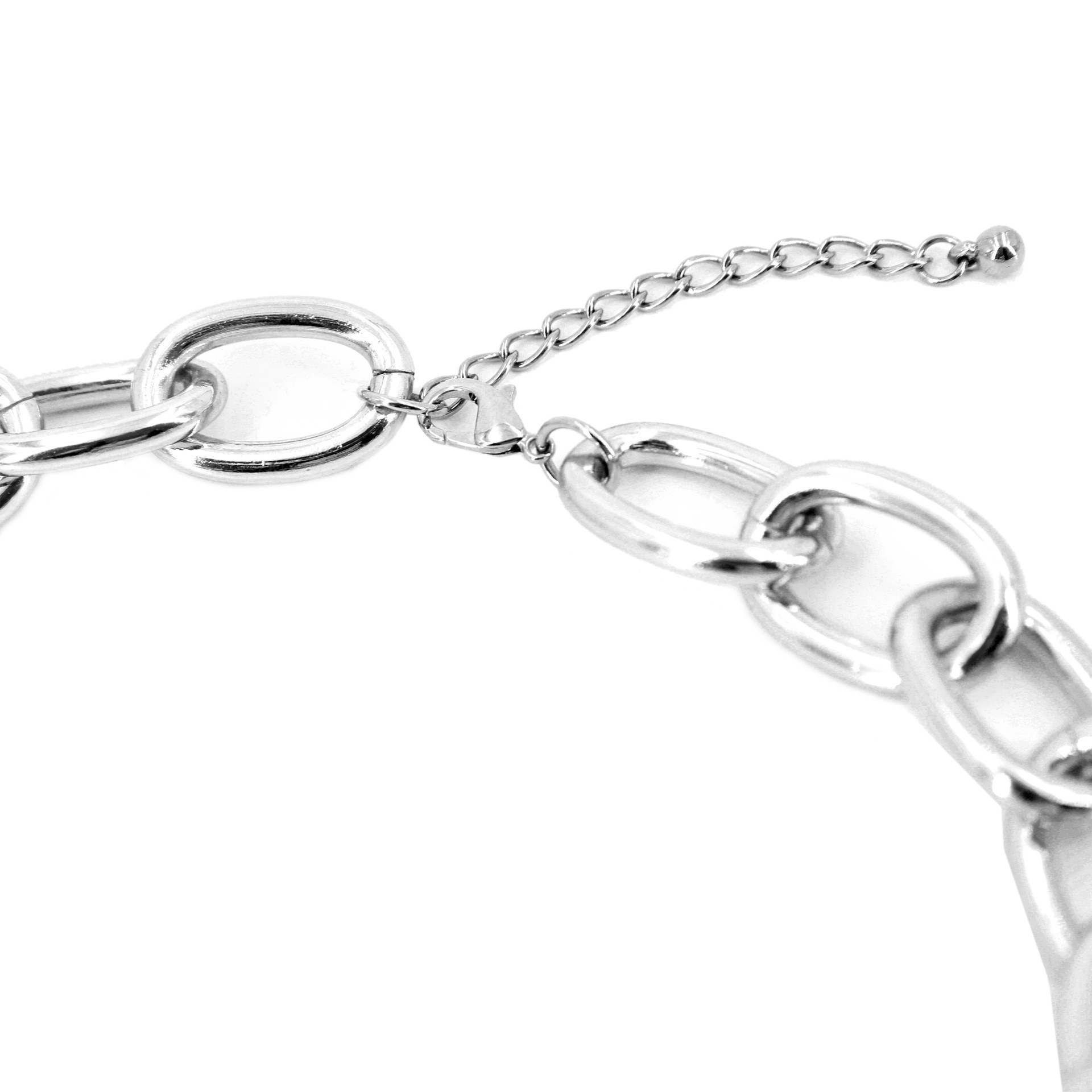 slide 4 of 6, 20" Rhodium-Colored Chunky Chain Necklace By Bead Landing, 20 in