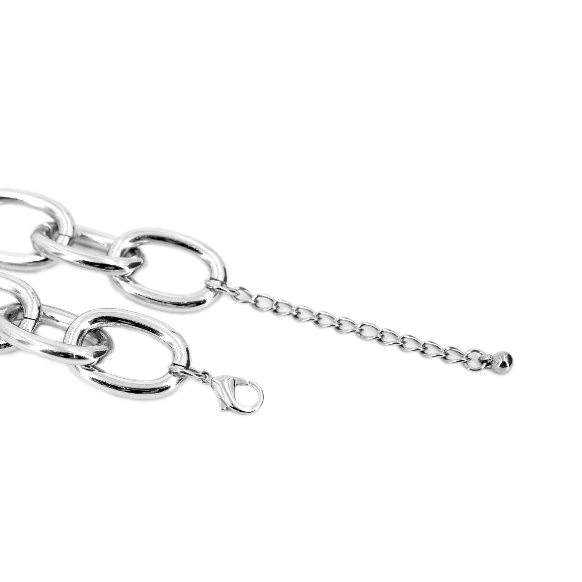 slide 2 of 6, 20" Rhodium-Colored Chunky Chain Necklace By Bead Landing, 20 in