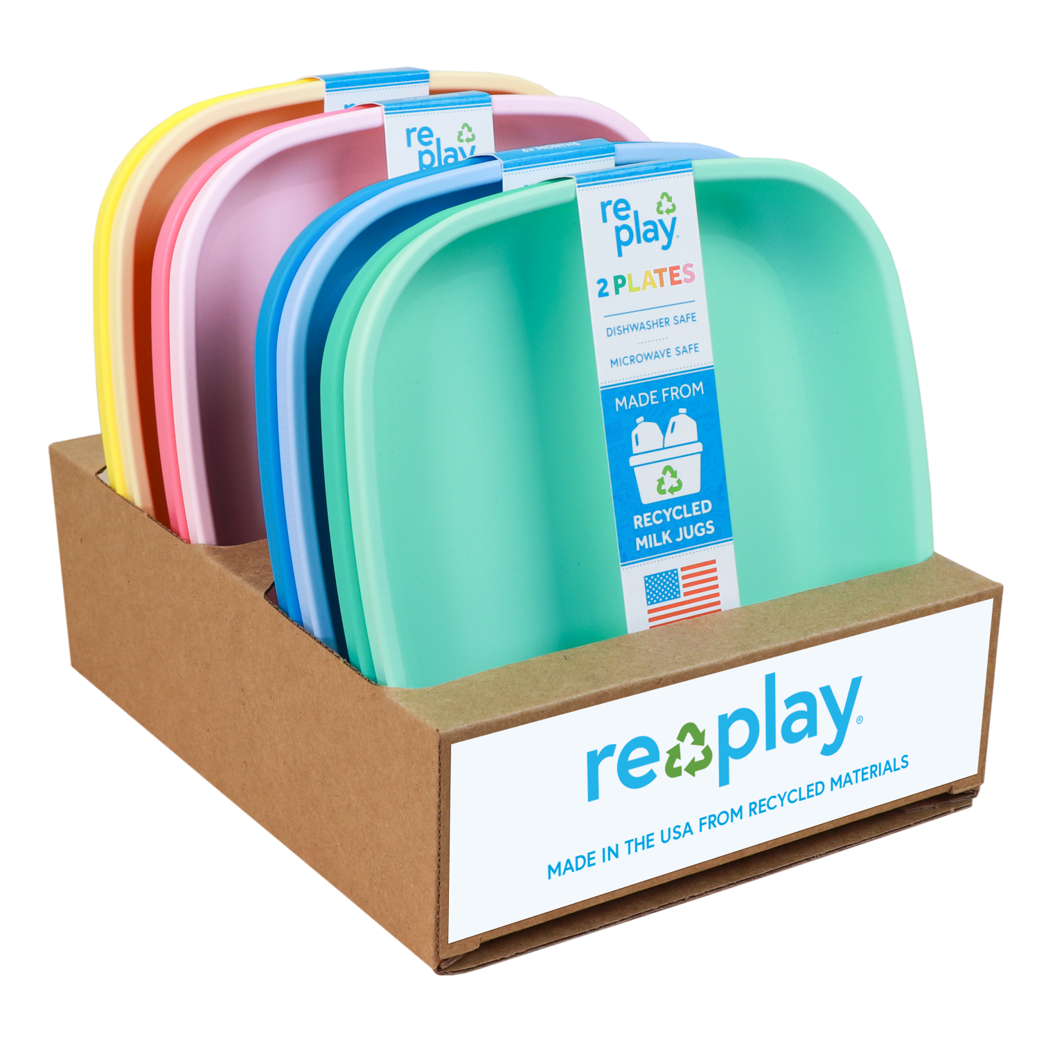 slide 2 of 2, RE PLAY Re-Play Flat Plate, 2 ct