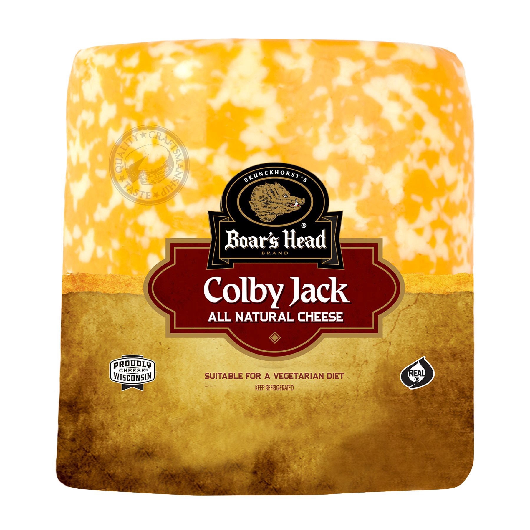 slide 1 of 6, Boar's Head Colby Jack Cheese, per lb