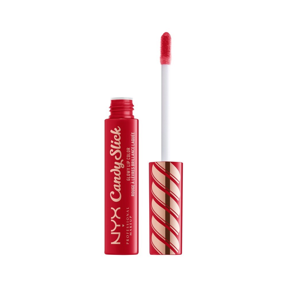 slide 3 of 3, Nyx Professional Makeup Candy Slick Glowy Lip Color, Jawbreaker, 0.25 oz